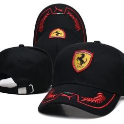 Casquette Brodee Scuderia Ferrari Racing F1, Modele: Black