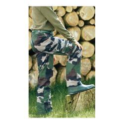 Pantalon enfant treillis 6 poches coton camo 6 &agrave; 14 ans