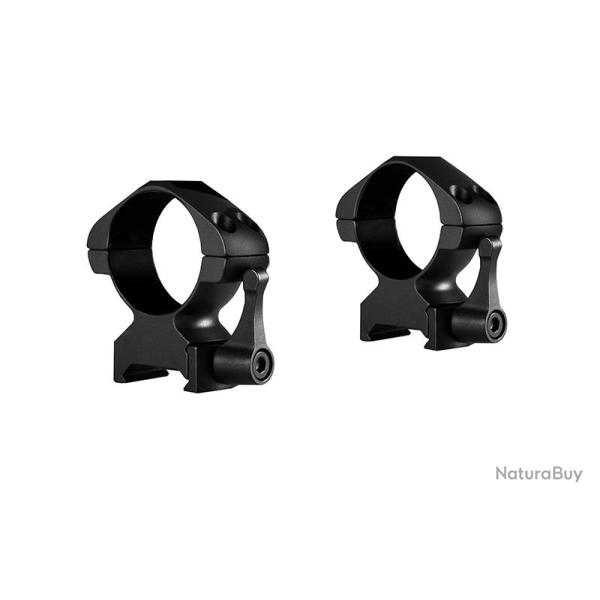 Colliers de montage rapide en acier pour lunette 30mm Hawke Hauteur de montage : BH7