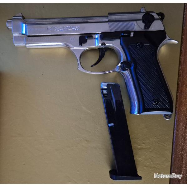 Pistolet KlMAR 92 PAK Chrome - Neuf, jamais utilis� + 100 cartouches TITAN.