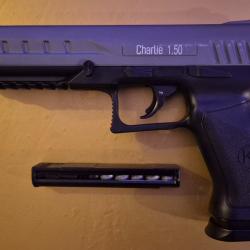 LTL Charlie 1.50 - Etat neuf, 2 chargeurs + 20 sparclettes + 50 billes PLB + 50 billes acier.