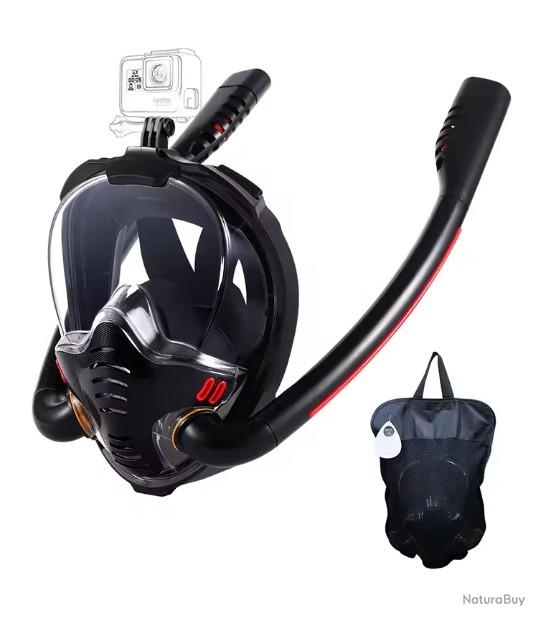 masque de plongée en apnée résistant à la fumée à sec avec zone de