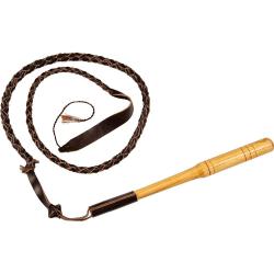 FOUET DE VENERIE EN CUIR 1,5M - 