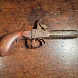 PISTOLET &Agrave; PERCUSSION XIX &Egrave;ME &Agrave; RESTAURER