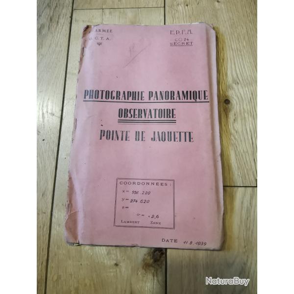 Photographie panoramique argentique - observatoire : Pointe de jacquette