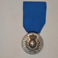 MEDAILLE VALEUR MILITAIRE SARDE ITALIE M.1887- GUERRE 1914/1918-AL VALORE MILITARE