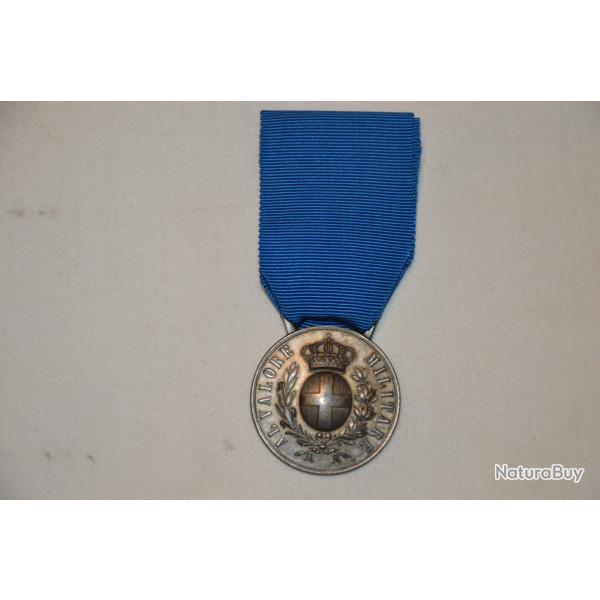 MEDAILLE VALEUR MILITAIRE SARDE ITALIE M.1887- GUERRE 1914/1918-AL VALORE MILITARE