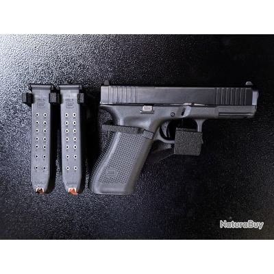 Support magnétique lateral pour glock et chargeurs 9mm