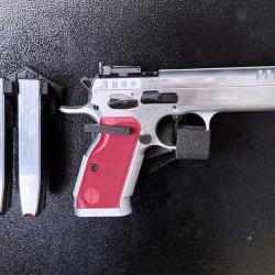 Support magn&eacute;tique lat&eacute;ral pour pistolets et chargeurs - Orientation droite