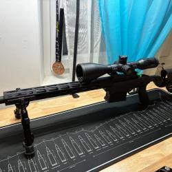 Carabine Ruger pr&eacute;cision rimfire Cal 22lr chargeur 10 coups - canon de 46 cm filet&eacute; 1/2-28"