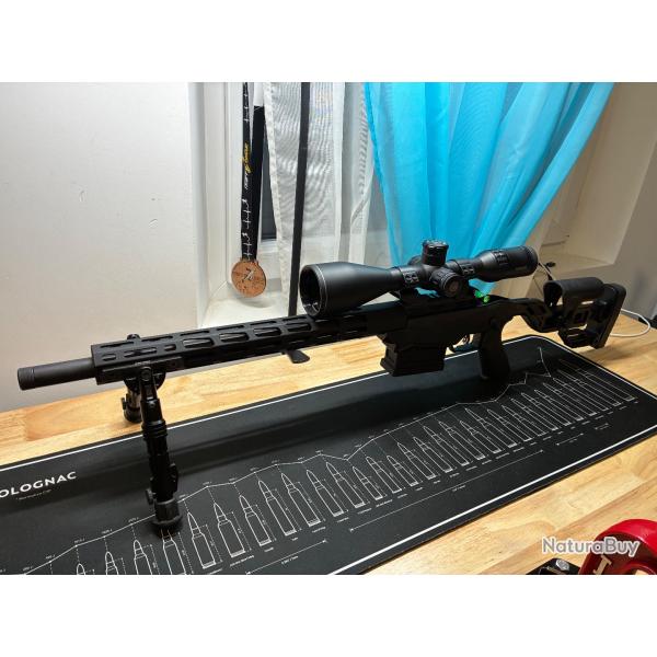 Carabine Ruger pr�cision rimfire Cal 22lr chargeur 10 coups - canon de 46 cm filet� 1/2-28"