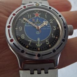 VOSTOK KOMANDIRSKIE  "SOUS MARIN" MONTRE M&Eacute;CANIQUE FABRIQUEE EN RUSSIE CHISTOPOL 1990-2000