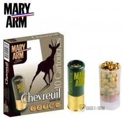 LOT DE 50 CARTOUCHES  MARY ARM CHEVREUIL   CAL 12X70 38GR 1+2 LAITON