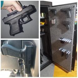 Support magn&eacute;tique pour arme de poing et chargeurs - LIVRAISON GRATUITE