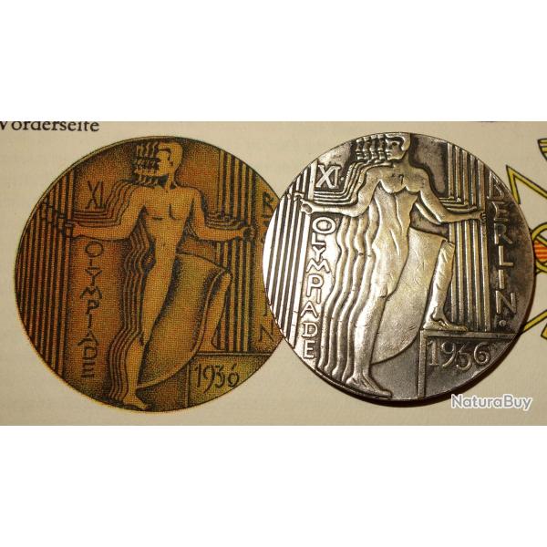 MEDAILLE des JEUX OLYMPIQUES du BERLIN 1936