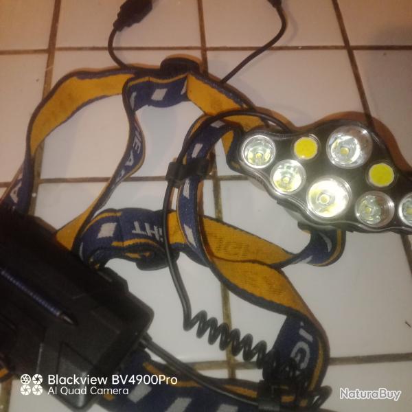 Puissante lampe frontale// rechargeable