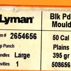 Moule 1 cavit&eacute; .50 CAL 395 gr Type Mini&eacute; - LYMAN #2654656 (POUDRE NOIRE) - NEUF