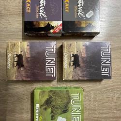 Lot de 50 cartouches &agrave; balles Brenneke calibre 16 neuves.