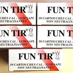 50 (5X10) cartouches 12/50 SAPL "FUN TIR"