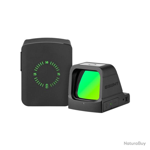 OSIGHT X - POINT ROUGE OU VERT 3 MOA CERCLE 32 MOA EMPREINTE RMR VERT