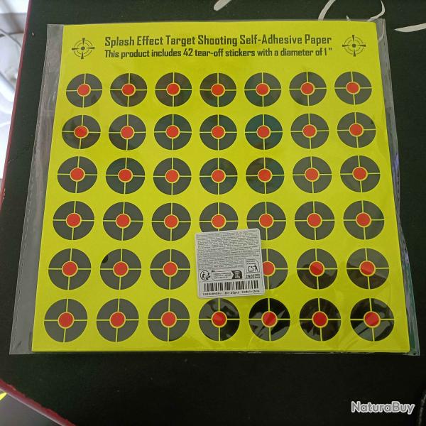 Lot de 10 autocollants cibles d'entra�nement � �claboussures