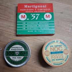 BOITES D'AMORCE DE COLLECTION