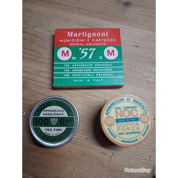 BOITES D'AMORCE DE COLLECTION