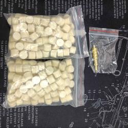 TAMPONS DE NETTOYAGE 357 MAG 200 pieces + adaptateur