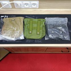 POCHETTE TACTIQUE SYST&Egrave;ME MOLLE POUR MUNITIONS OU DOUILLES diff&eacute;rentes couleurs