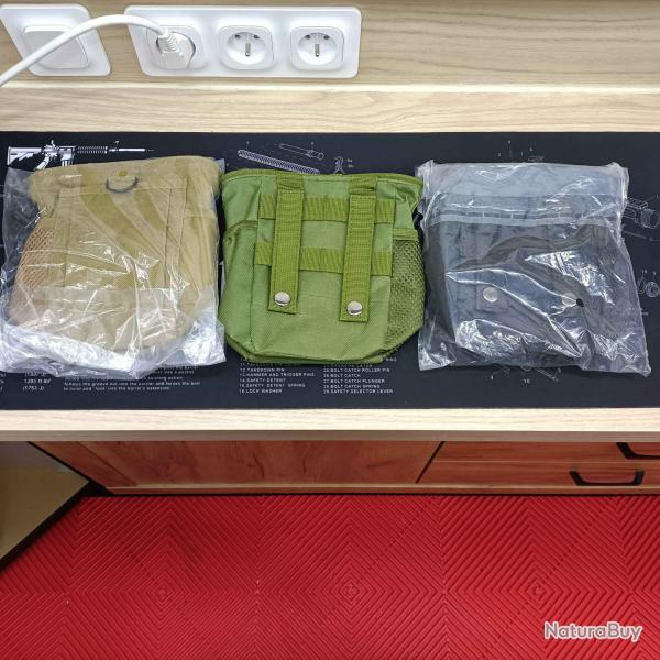 POCHETTE TACTIQUE SYST�ME MOLLE POUR MUNITIONS OU DOUILLES diff�rentes couleurs