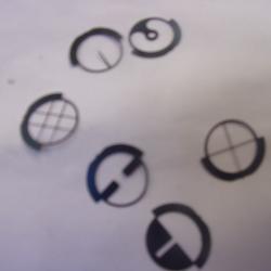 6 guidons diam&egrave;tre 12,4 mm pour porte-guidon &agrave; inserts