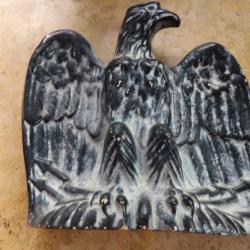 grande Aigle imp&eacute;riale fonte peinte premier second empire Napol&eacute;on empereur des Fran&ccedil;ais poid 6.5kg