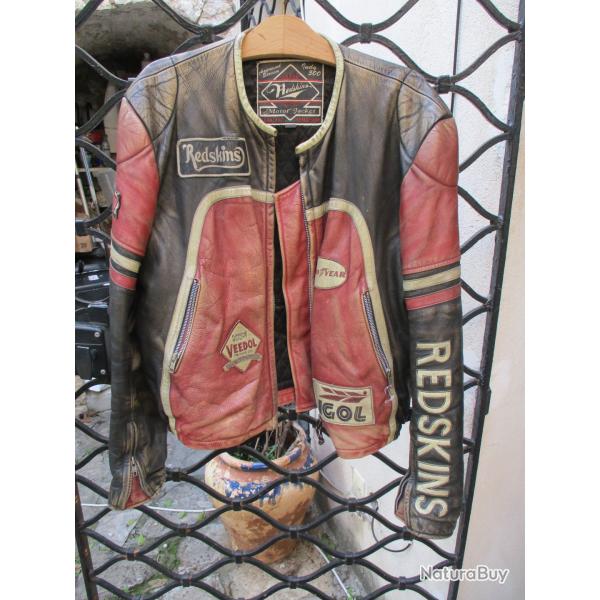 blouson moto redskins cuir annee 70-80