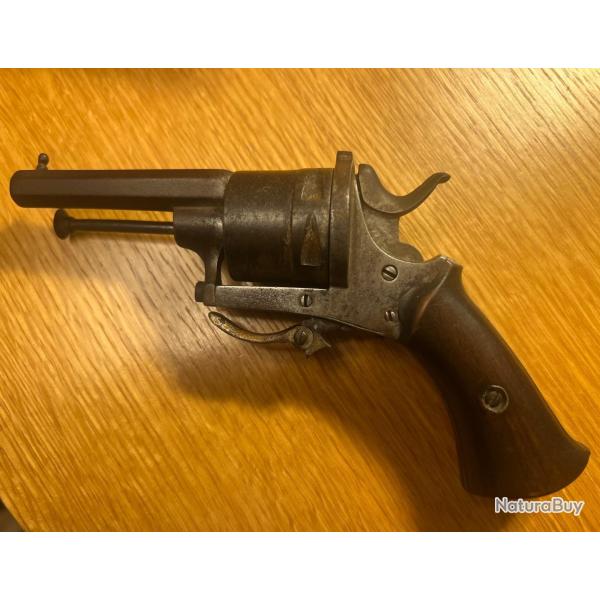 Rare Pistolet Lefaucheux 7mn � percussion centrale