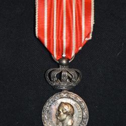 MEDAILLE CAMPAGNE D'ITALIE 1859- VARIANTE A COURONNE-SECOND EMPIRE-NAPOLEON III