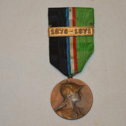 MEDAILLE GUERRE DE 1870/1871-MODELE DE RIVET-FRENCH 1870/1871 WAR MEDAL