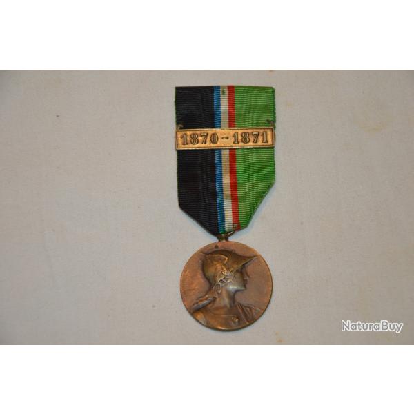 MEDAILLE GUERRE DE 1870/1871-MODELE DE RIVET-FRENCH 1870/1871 WAR MEDAL