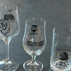 Verres &agrave; bi&egrave;re x3