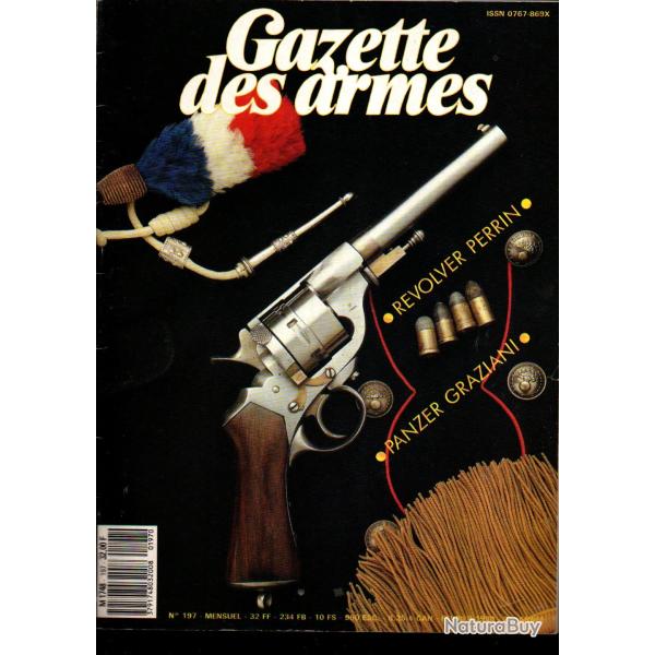gazette des armes 197, forte �p�e garde du corps 1740-1798, revolver perrin militaire, mab mle d ,c,