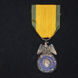 MEDAILLE MILITAIRE 2&deg; TYPE SECOND EMPIRE-POINCON ANCRE-CAMPAGNES ITALIE-CRIMEE-CHINE-MEXIQUE-1870/71