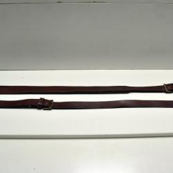 Lot n&deg;9 de 2 bretelles en cuir
