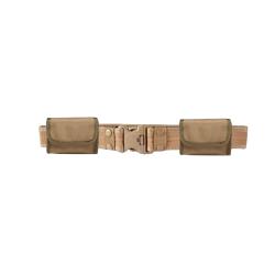 Ensemble Ceinture tactique Beige + 2 cartouchieres ceintures Beige 10 munitions calibre 12