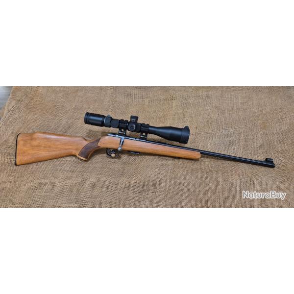 Carabine ANSCHUTZ calibre 22lr model 1450 avec lunette et chargeur 5 coups