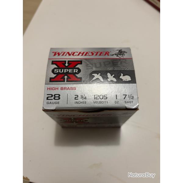 Cartouche winchester super x cal 28