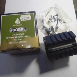 UTG Tri-rail  Picatinny Weaver Mount 5 Slots MNT-BR005XL