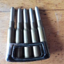 clips lame chargeur mauser belge et 5 munitions