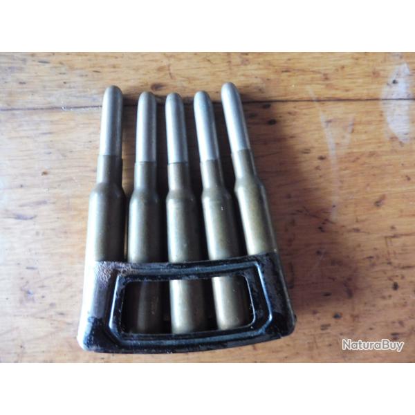 clips lame chargeur mauser belge et 5 munitions