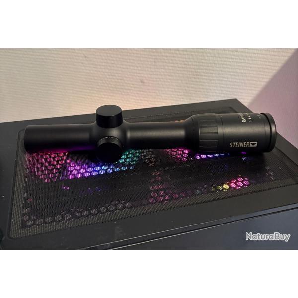 Lunette de battue Steiner 1-4x24 comme neuf vendu avec collier