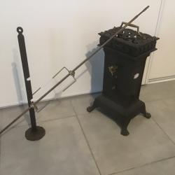 && Tourne broche ancien m&eacute;canique &&