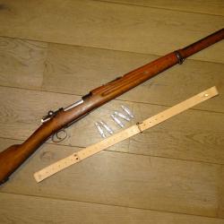 mauser su&egrave;dois Mauser Su&eacute;dois Carl Gustaf M96 1900 - Parfait &Eacute;tat avec bretelle et 5 clips.